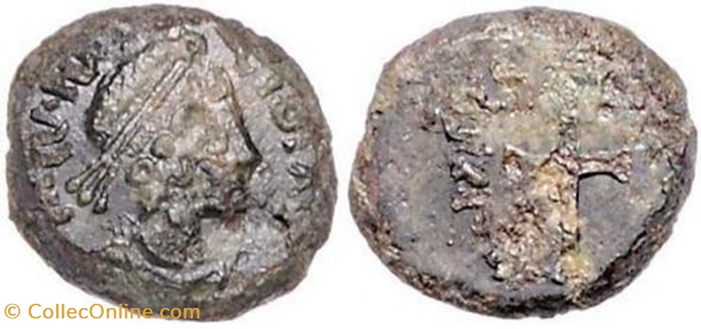 coin ancient b to roman republicain imperial ae4 placidie faux moderne