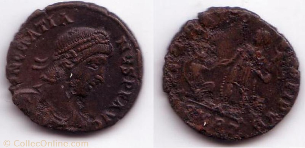 Ae2 Gratien monnaie antique av jc ap romaine ae2 gratien