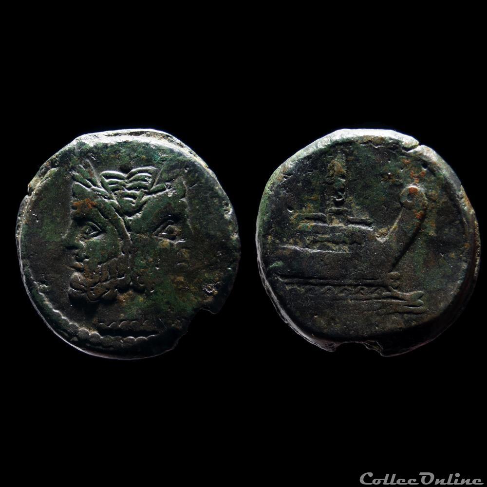 RÉPUBLIQUE ROMAINE - ANONYMES As monnaie antique republique romaine anonymes as