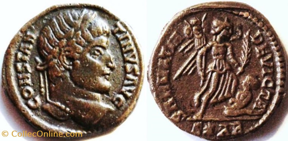 coin ancient b to roman republicain imperial ae3 constantin ier