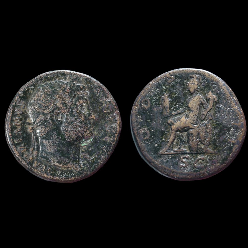 HADRIEN Sesterce monnaie antique romaine hadrien sesterce