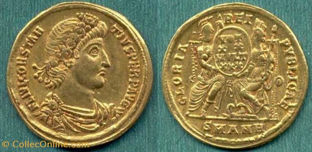 Solidus Constance II faux moderne coin ancient b to roman republicain imperial solidus constance ii faux moderne