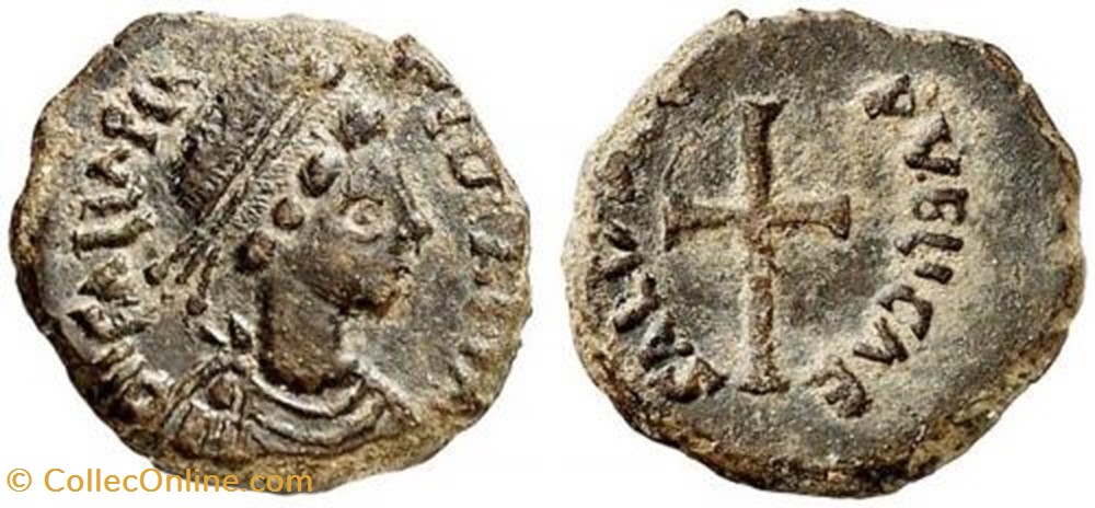 Ae4 Placidie Faux moderne coin ancient b to roman republicain imperial ae4 placidie faux moderne