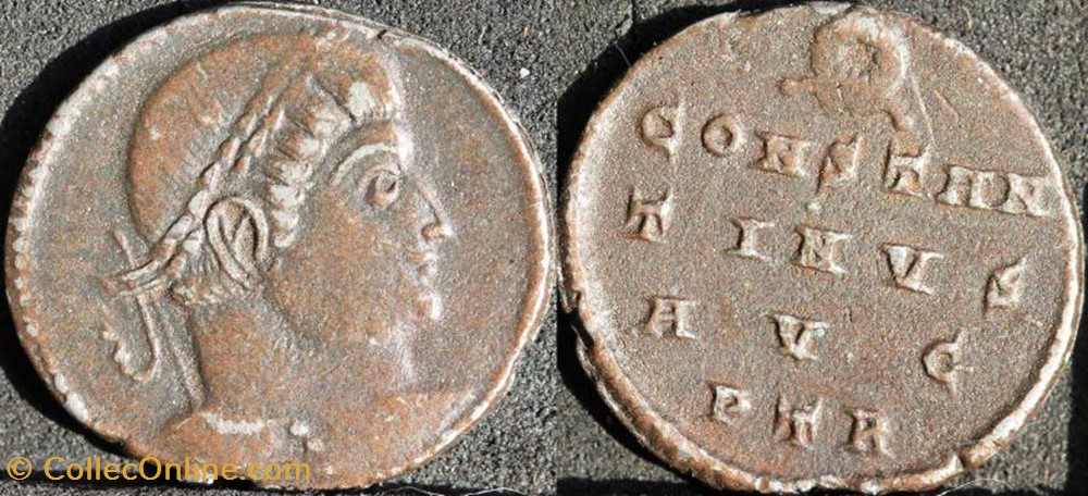 Ae3 Constantin Ier FAUX MODERNE coin ancient b to roman republicain imperial ae3 constantin ier faux moderne