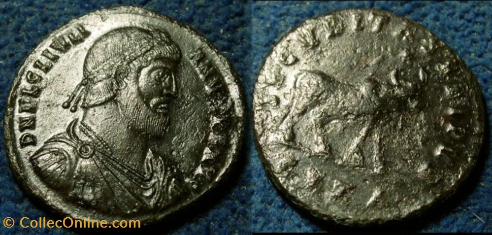 coin ancient c to roman republicain imperial double maiorina julien ii faux moderne