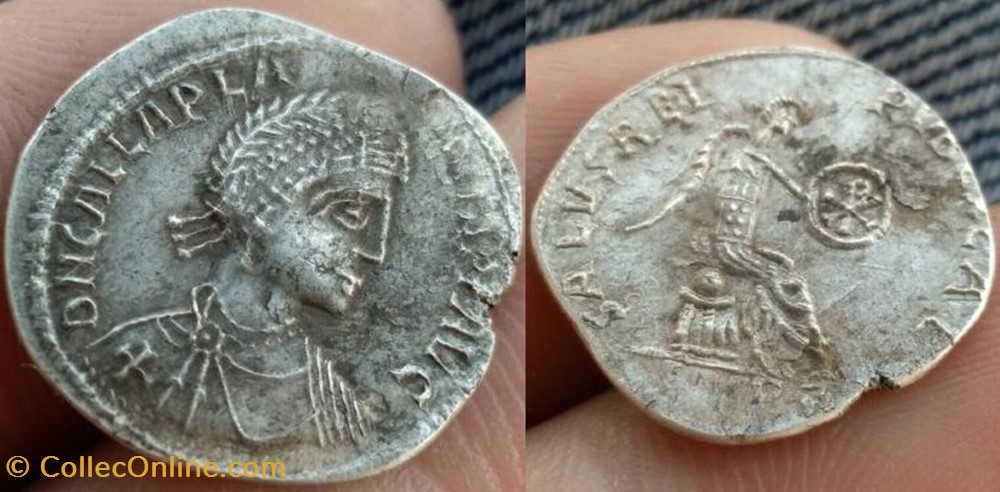Silique Placidie Faux moderne coin ancient b to roman republicain imperial silique placidie faux moderne
