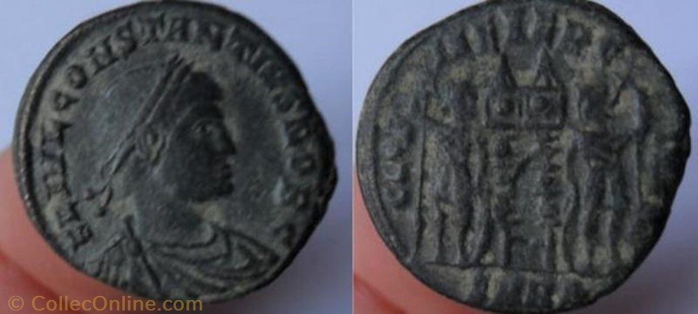 Ae3 Constance II monnaie antique av jc ap romaine ae3 constance ii