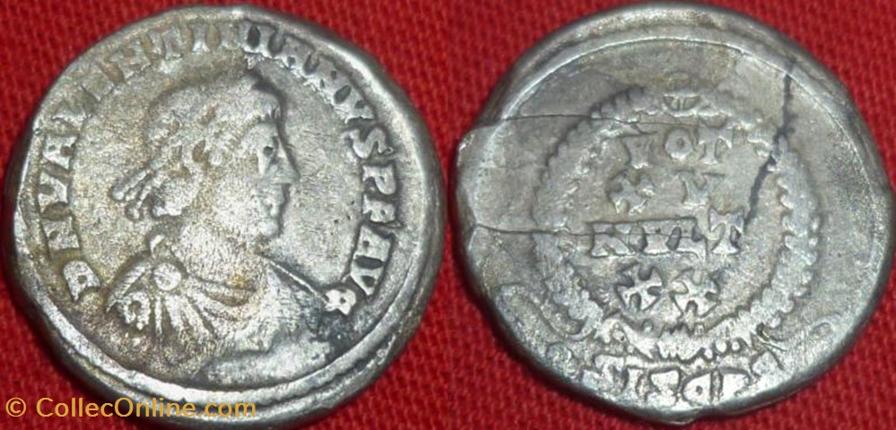 silique Valentinien II FAUX MODERNE coin ancient b c to roman republicain imperial silique valentinien ii faux moderne