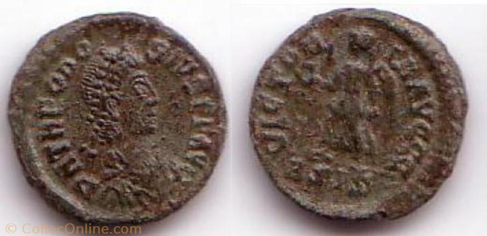 Ae4 Théodose Ier monnaie antique av jc ap romaine ae4 theodose ier