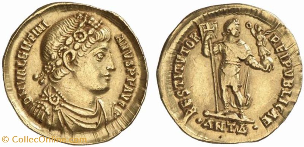 Solidus Valentinien Ier Faux moderne coin ancient b c to roman republicain imperial solidus valentinien ier faux moderne