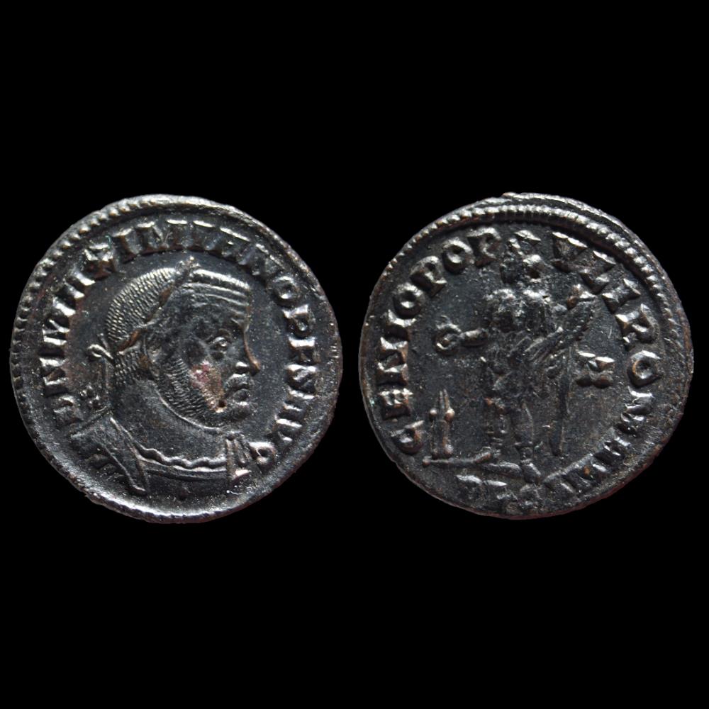 MAXIMIEN HERCULE Follis ou nummus monnaie antique romaine maximien hercule follis ou nummus