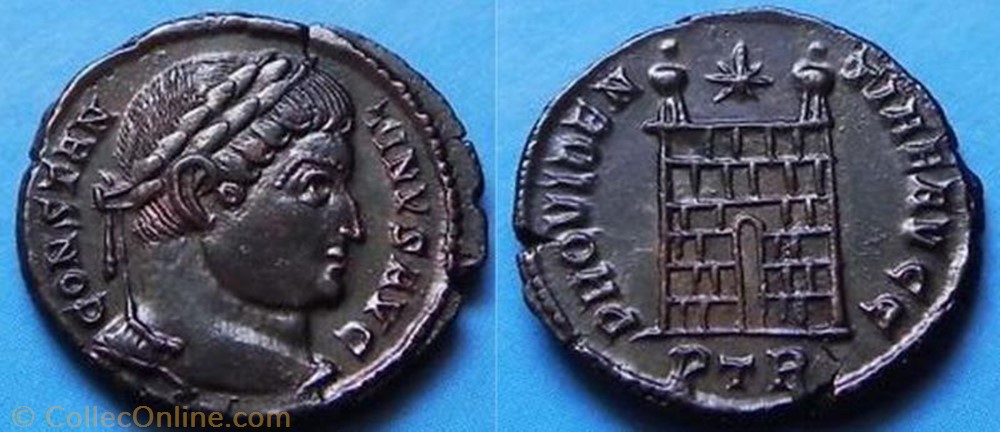 coin ancient b to roman ae3 constantin ier