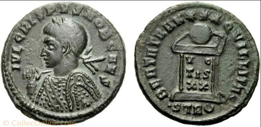 Ae3 Crispus coin ancient b to roman ae3 crispus
