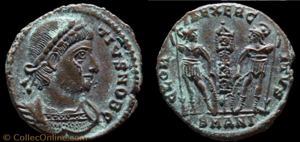 Ae3/4 Delmace monnaie antiquite av jc ap romaine republicaine imperiale ae3 4 delmace