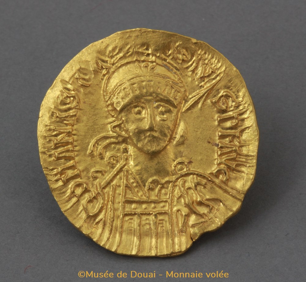 monnaies empire byzantin anastase maurice tibere solidus anastasius monnaie volee