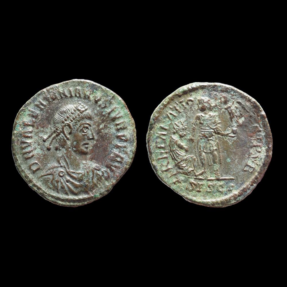 monnaie antique romaine valentinien ii ae2
