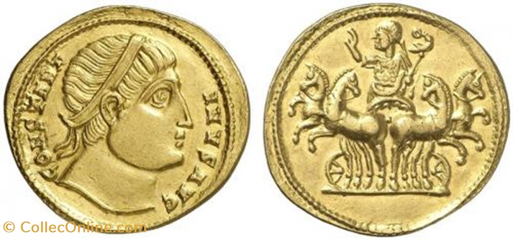 coin ancient b to roman republicain imperial aureus constantin i faux moderne