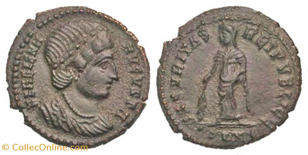 Ae3 Hélène FAUX MODERNE coin ancient b c to roman republicain imperial ae3 helene faux moderne