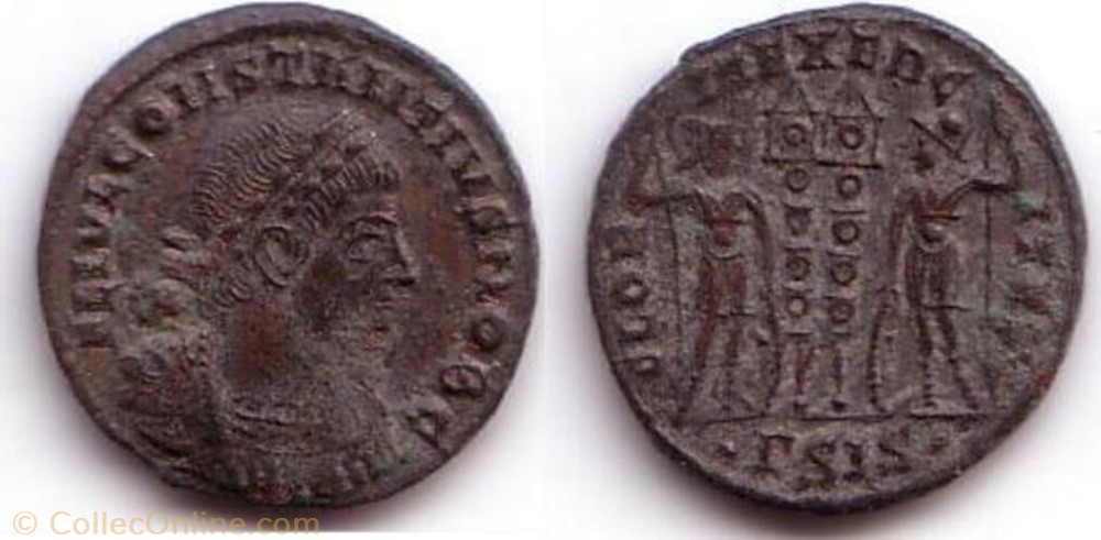 Ae3 Constance II monnaie antique av jc ap romaine ae3 constance ii