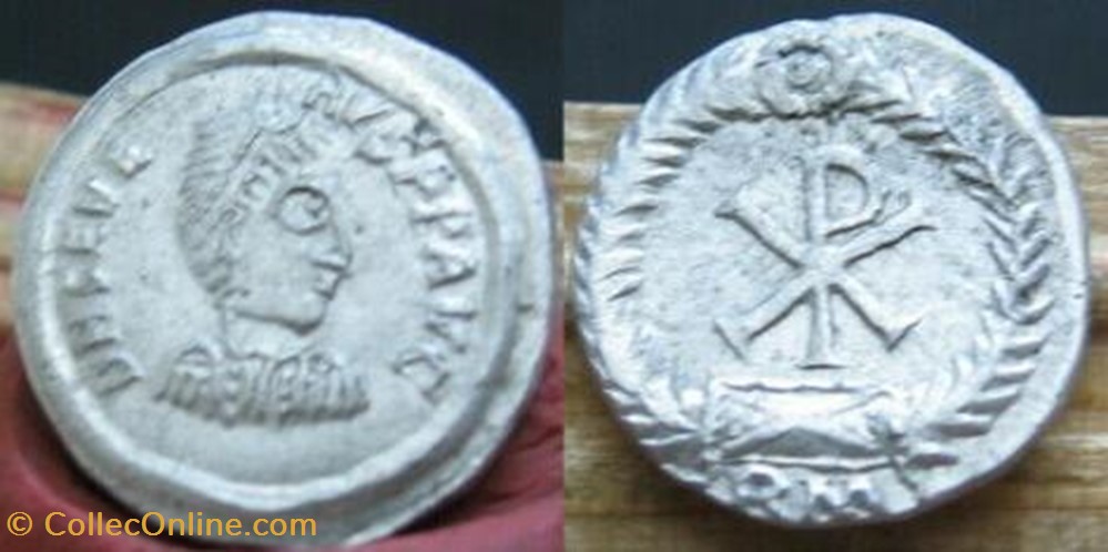 silique Libius Severus FAUX MODERNE coin ancient c to roman republicain imperial silique libius severus faux moderne
