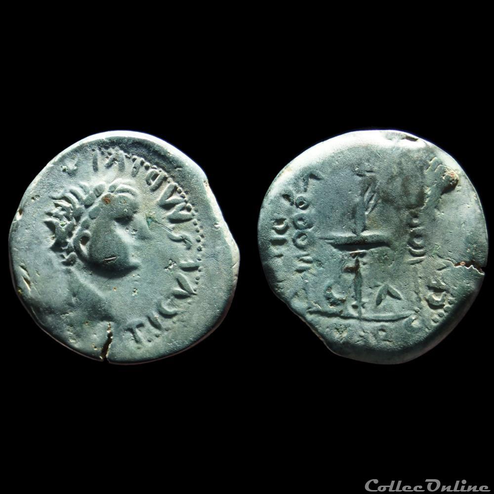 monnaie antique romaine tibere semis imitation
