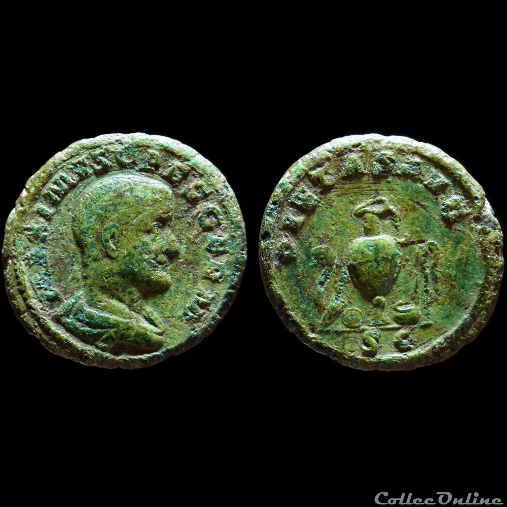 MAXIME CÉSAR As monnaie antique romaine maxime cesar as