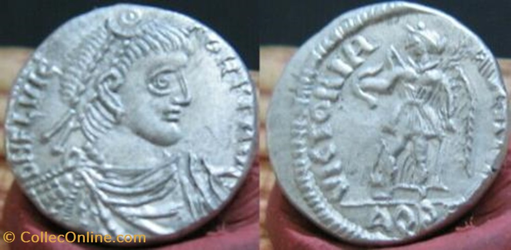 silique Flavius Victor FAUX MODERNE coin ancient b roman republicain imperial silique flavius victor faux moderne