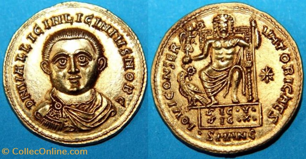 Aureus Licinius II Faux moderne coin ancient b to roman republicain imperial aureus licinius ii faux moderne