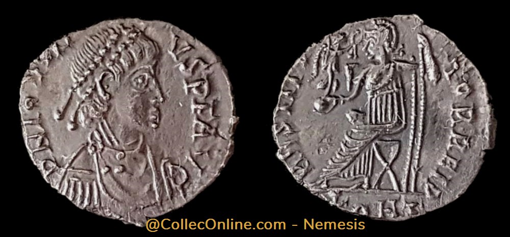 JOVIN Silique (R) monnaie antique av jc a ap romaine republicaine imperiale jovin silique r