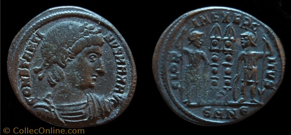 Ae3 Constantin Ier coin ancient b to roman ae3 constantin ier