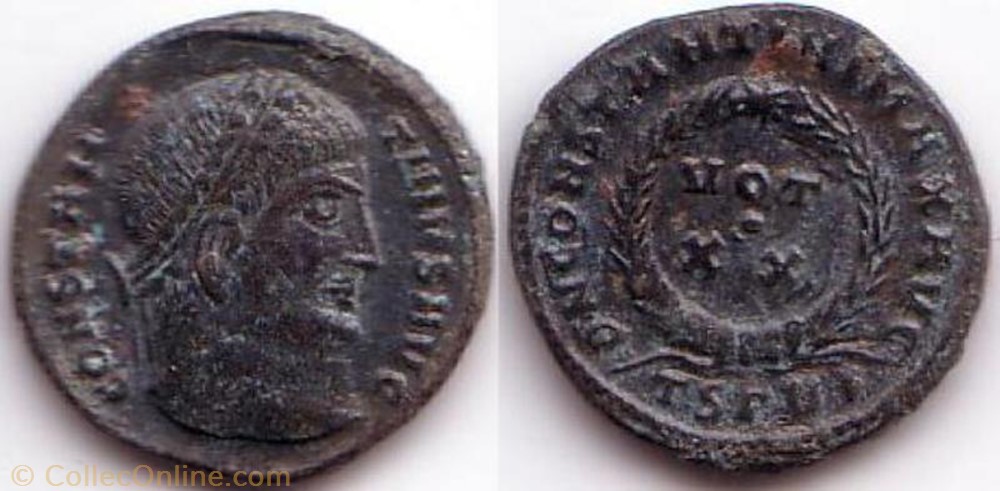 Ae3 Constantin Ier monnaie antique av jc ap romaine ae3 constantin ier