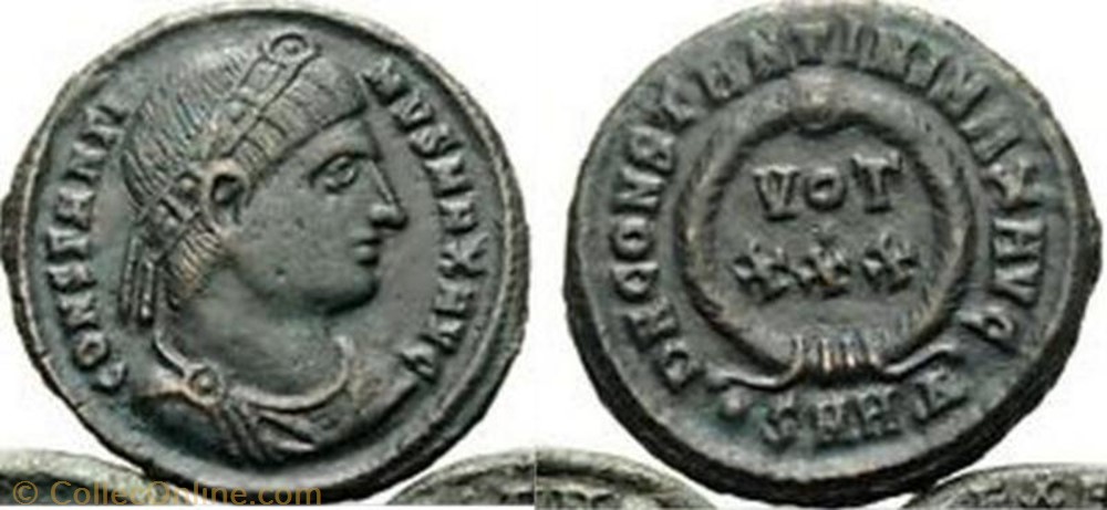 Ae3 Constantin Ier coin ancient b to roman ae3 constantin ier