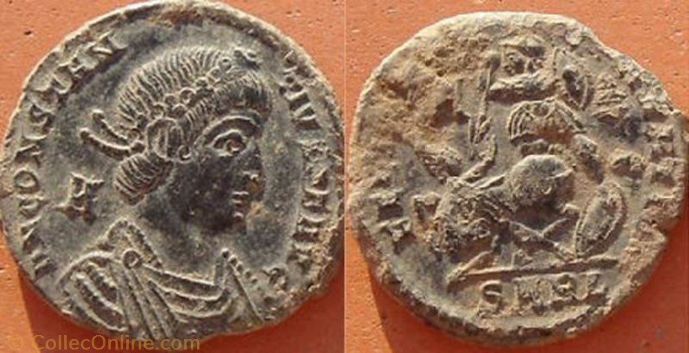 Ae2 Constance II monnaie antique av jc ap romaine ae2 constance ii