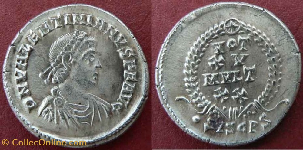 silique Valentinien II FAUX MODERNE coin ancient b c to roman republicain imperial silique valentinien ii faux moderne