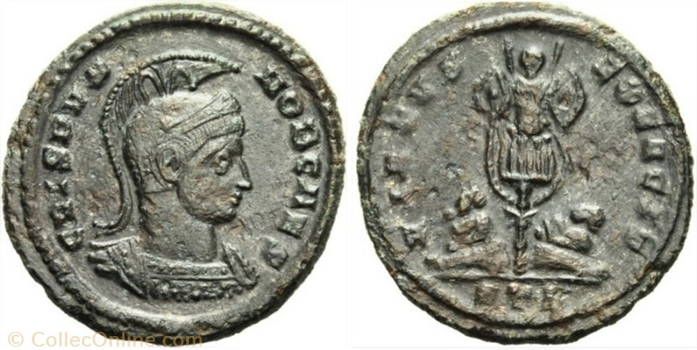 coin ancient b to roman ae3 crispus