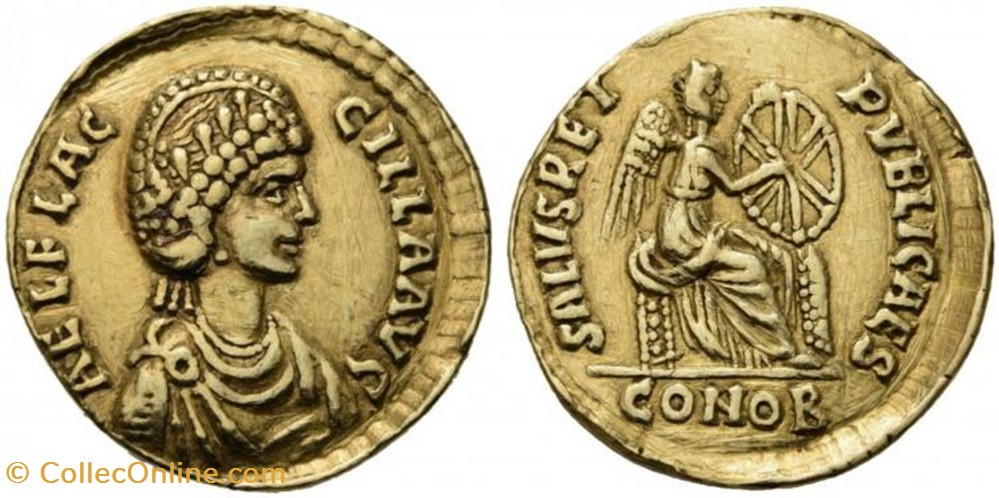 solidus Aelia Flacilla FAUX MODERNE coin ancient b to roman republicain imperial solidus aelia flacilla faux moderne
