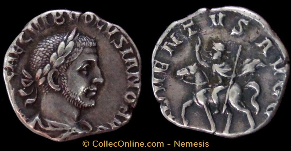 VOLUSIEN Denier (Becker) monnaie antique av jc a ap romaine republicaine imperiale volusien denier becker
