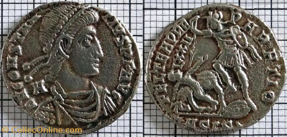 coin ancient b to roman republicain imperial ae2 constance ii faux moderne
