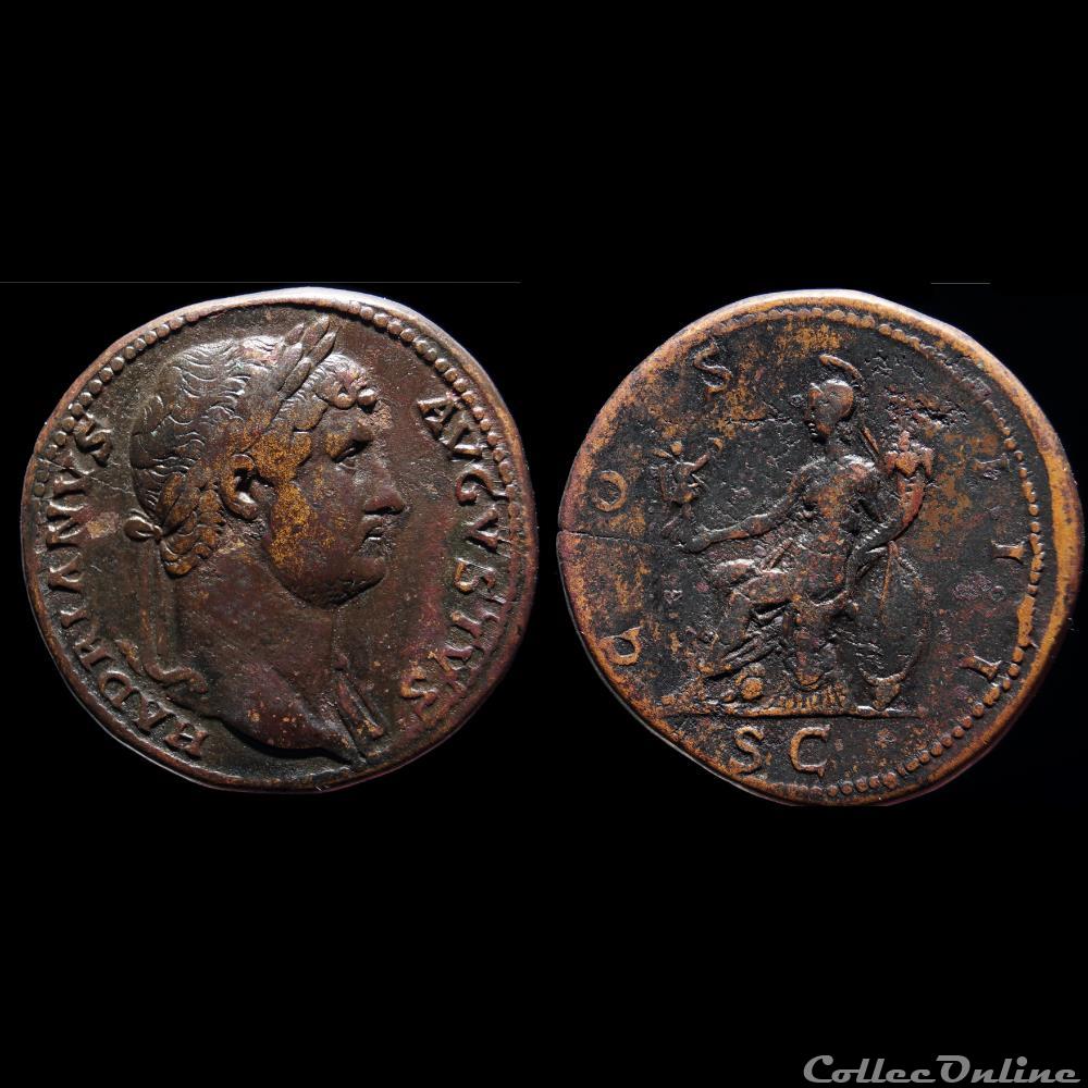 HADRIEN Sesterce monnaie antique romaine hadrien sesterce
