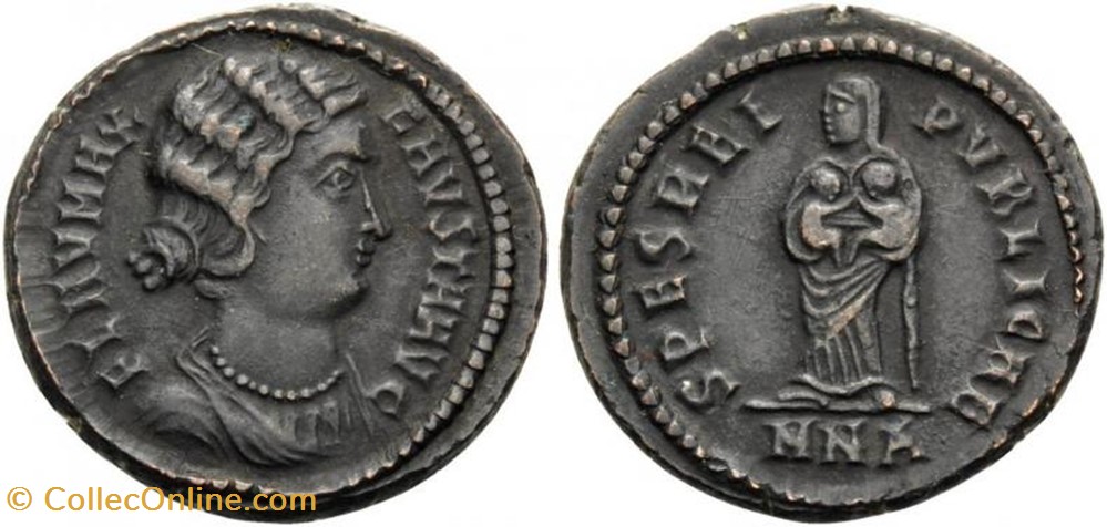 Ae3 Fausta coin ancient b c to roman republicain imperial ae3 fausta