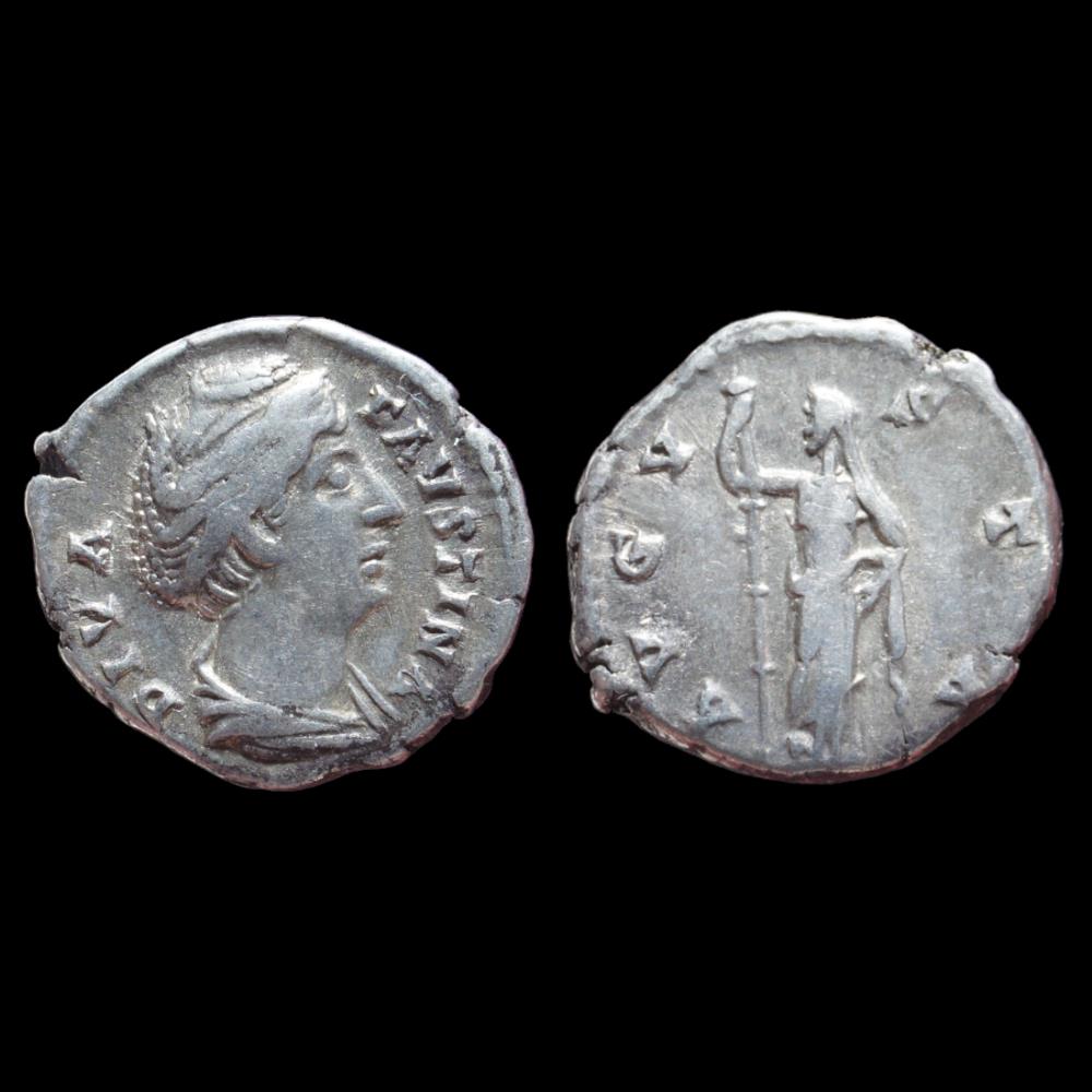 FAUSTINE MÈRE Denier monnaie antique romaine faustine mere denier