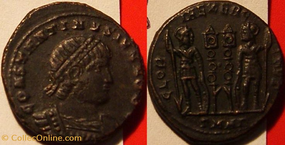 Ae3 Constantin II coin ancient b to roman republicain imperial ae3 constantin ii