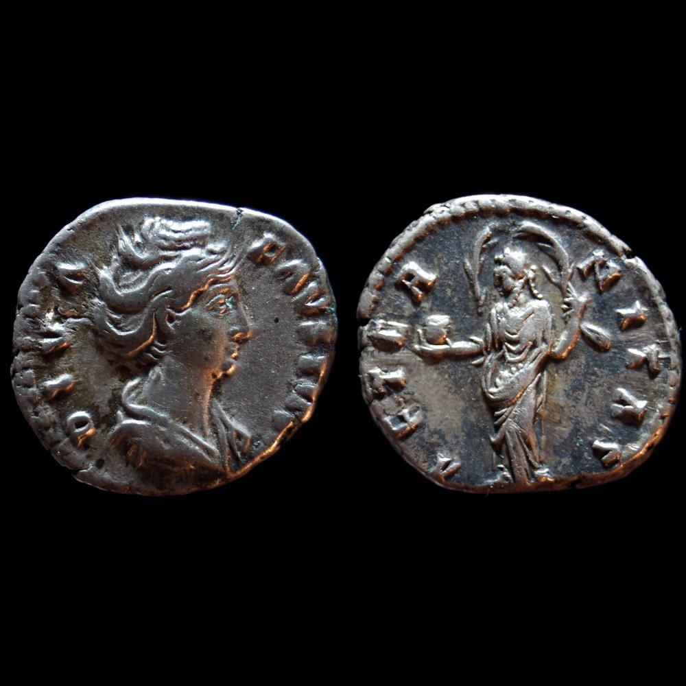 monnaie antique romaine faustine mere denier