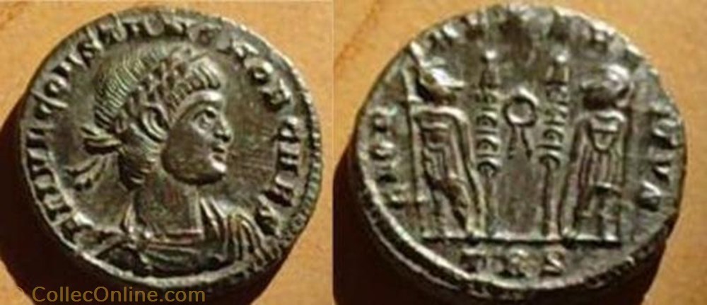 Ae3 Constans monnaie antique av jc ap romaine ae3 constans