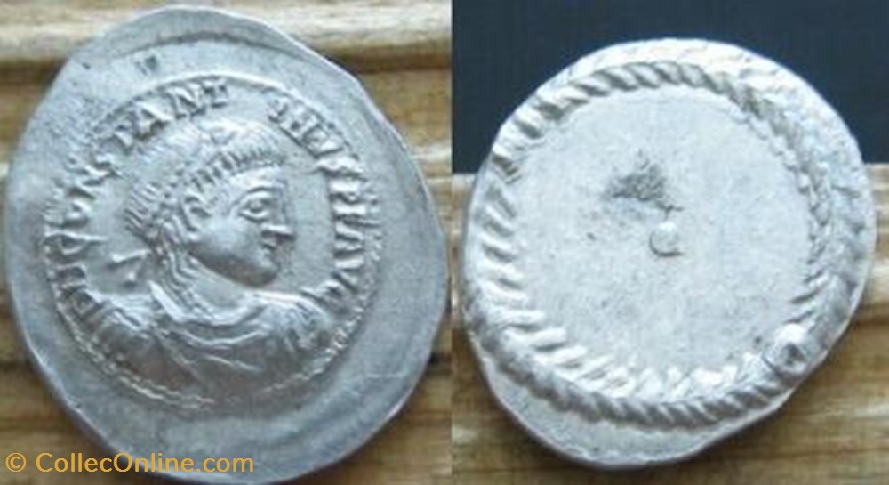 coin ancient b to roman republicain imperial silique constantin iii faux moderne