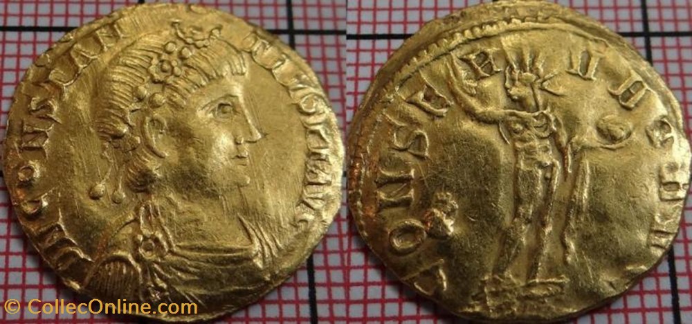 Solidus Constance III FAUX MODERNE coin ancient b to roman republicain imperial solidus constance iii faux moderne