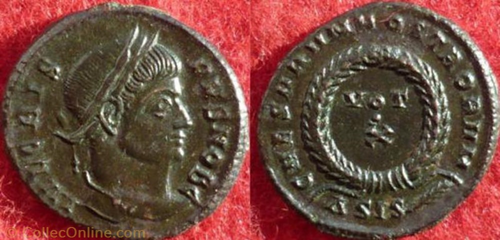 Ae3 Crispus coin ancient b to roman ae3 crispus