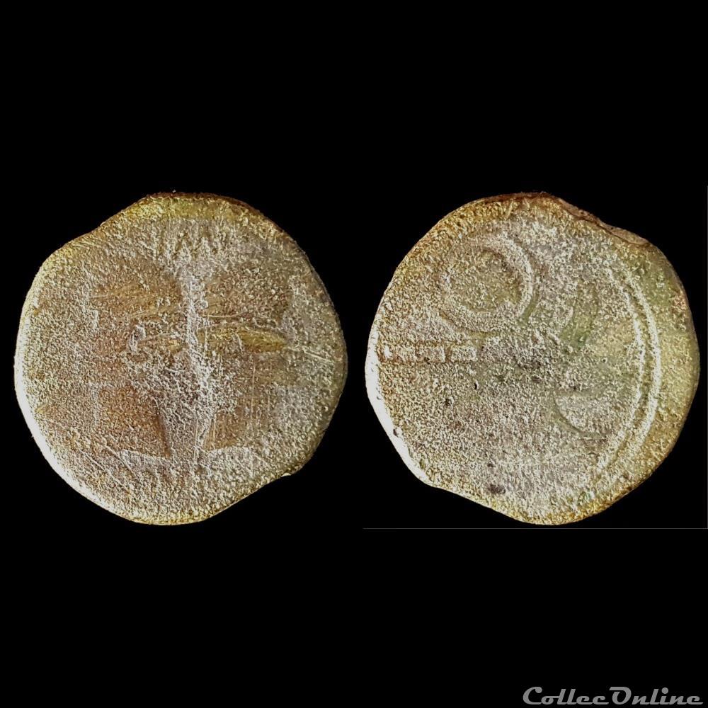 monnaie antique jc ap romaine republicaine imperiale arausio orange octave et agrippa dupondius