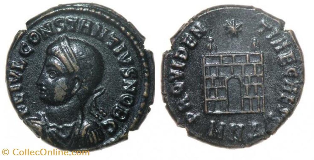 Ae3 Constance II FAUX MODERNE coin ancient b to roman republicain imperial ae3 constance ii faux moderne