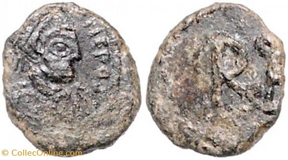 Ae4 Julius Nepos Faux moderne coin ancient b c to roman republicain imperial ae4 julius nepos faux moderne